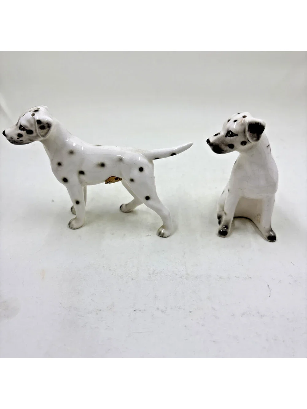 Vintage Dalmatian Dog Salt & Pepper Shakers, Japan